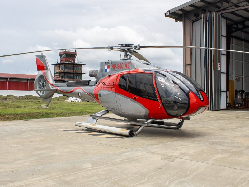 A helicopter in Panama.